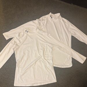 Under Armour Classic White Long Sleeve Shirts